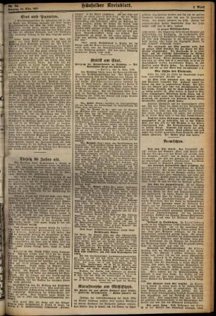 Zweite Ausgabe vom Dienstag, den 19. März 1929.