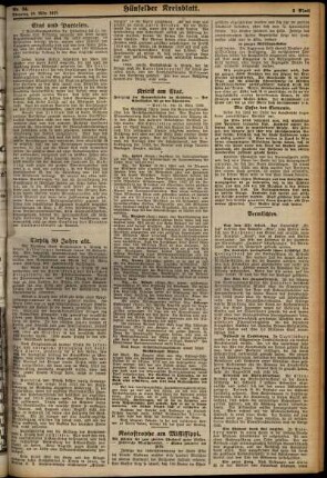 Zweite Ausgabe vom Dienstag, den 19. März 1929.