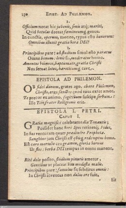 Epistola I. Petri.