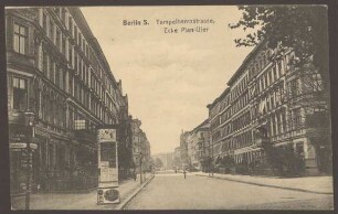 Ansichtskarte Tempelherrenstraße, Ecke Plan-Ufer