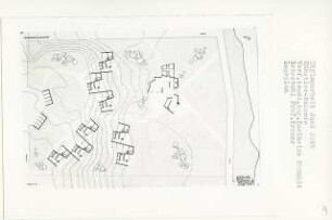 Künstlerkolonie Am Quastenhorn, Berlin-Spandau (Diplomarbeit bei Willy Kreuer): Lageplan 1:200