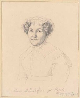 Bildnis Duttenhofer, Christiane Luise geb. Hummel (1776-1829), Miniaturmalerin, Silhouettenschneiderin, Schriftstellerin