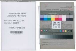 Entnazifizierung Ferdinand Nitsch , geb. 15.05.1894 (Ingenieur)