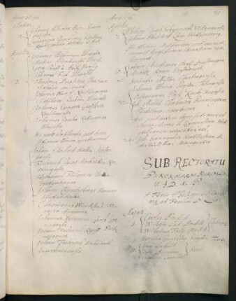 Sommerhalbjahr 1686. Rektorat Burkhard Bardili