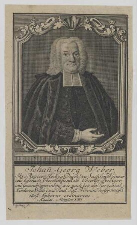 Bildnis des Johann Georg Weber