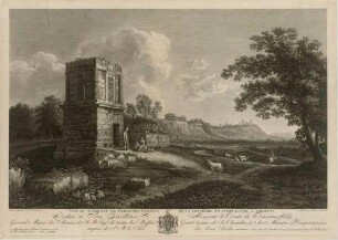 Vüe du tombeau de Téron, des temples de la Concorde et Junon Lucile à Grigenti