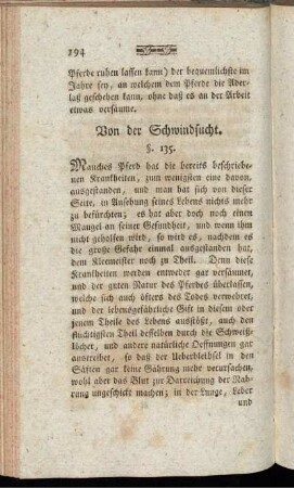 Von der Schwindsucht.