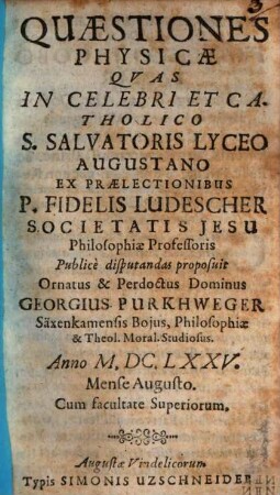 Quaestiones Physicae
