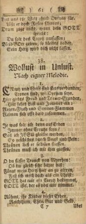 38. Wollust in Unlust