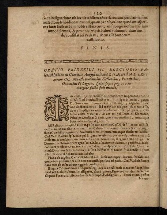 320-321, Oratio Friderici III. [...]