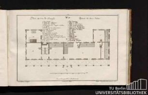 No. 4. Plan au rez de chausse. Grund zu ebner Erden.