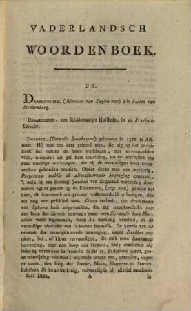 Vaderlandsch Woordenboek : Met Kaarten, Plaaten en Pourtraitten, 13. DR - EN