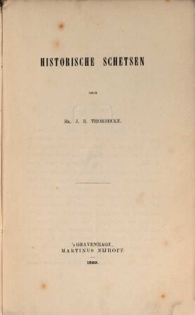 Historische Schetsen