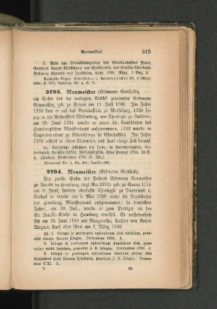 2793. Neumeister (Erdmann Gotthold)