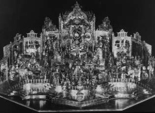 Dresden, Kabinettstück, Der Hofstaat zu Delhi am Geburtstag des Großmoguls Aureng-Zeb; Staatliche Kunstsammlungen Dresden, Grünes Gewölbe; Dinglinger, Johann Melchior; Dinglinger, Georg Friedrich; Dinglinger, Georg Christoph
