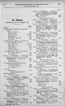Sitzung 36, 25. August 1921