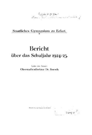 1924/25: Bericht ... - 1924/25