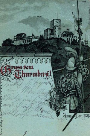 Postkartenalbum mit Motiven von Durlach. "Gruss vom Thurmberg"