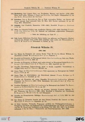 Friedrich Wilhelm IV. (Nr. 534-599)