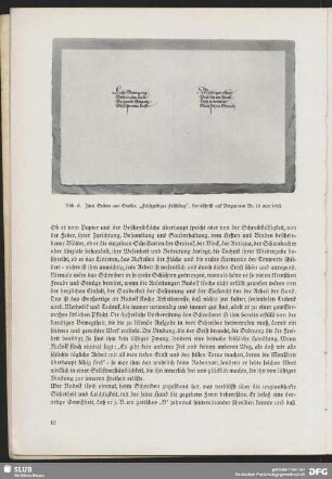 Zwei Seiten aus Goethe "Frühzeitiger Frühling"