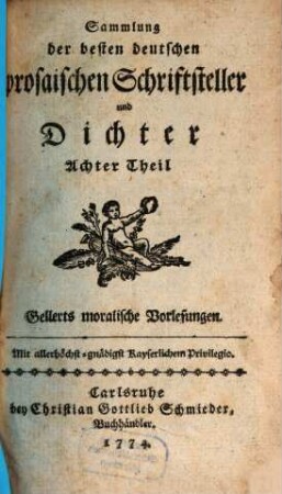 Gellerts moralische Vorlesungen, [1]