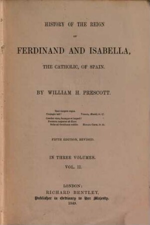 History of the reign of Ferdinand and Isabella, the Catholic, of Spain. 2