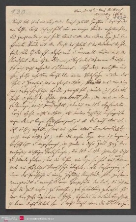 Recht lieb ist es mir nun, meine innigst geliebte Christine! daß ich Deinen ... , 16.05.1827. - Benediktinerabtei St. Bonifaz in München und Andechs