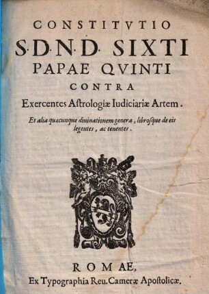 Constitutio contra exercentes astrologiae iudiciariae artem