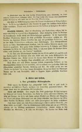 B. Götter und Helden