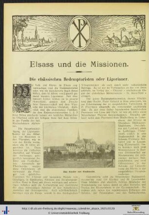Die elsässischen Redemptoristen oder Ligorianer.