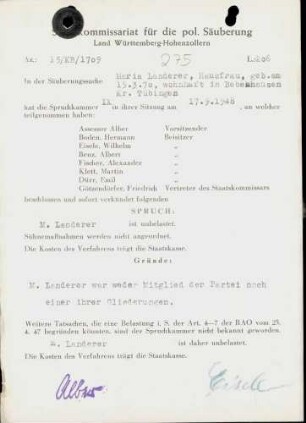 Landerer, Maria