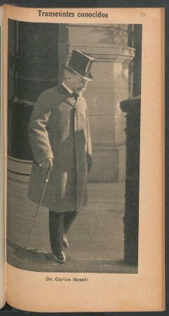 Transeúntes conocidos - Dr. Carlos Roseti - [Fotografía]