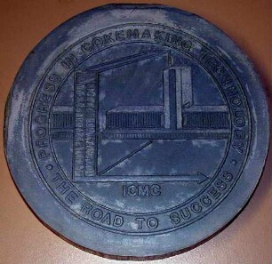 Entwurf Rückseite zur Medaille 1st International Cokemaking Congress 1987