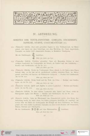 IV. Abtheilung (Nr. 272 - 614)