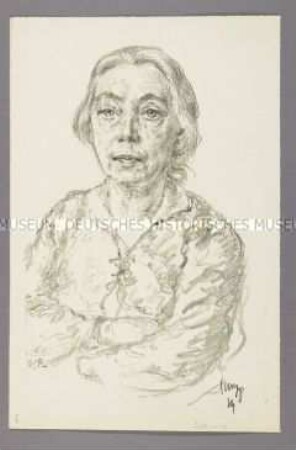 Bildnis der Künstlerin Käthe Kollwitz (1)