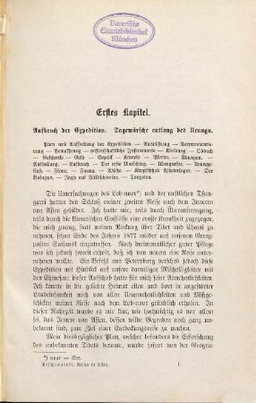 Reisen in Tibet und am oberen Lauf des Gelben Flusses : in den Jahren 1879 bis 1880