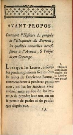 De l'éloquence du barreau