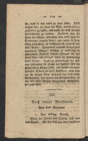 XIII. Noch einige Anekdoten