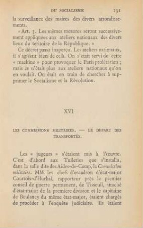 XVI Les Commissions Militaires. - Le Départ Des Transportés.