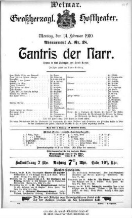 Tantris der Narr