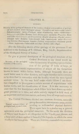 Chapter II. Geology