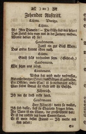 Zehender Auftritt.
