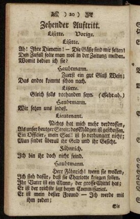 Zehender Auftritt.