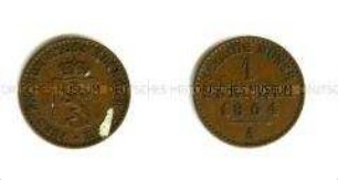 Reuß älterer Linie, 1 Pfennig