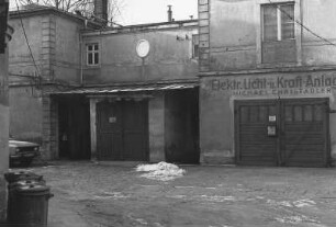 Dresden-Neustadt, Antonstraße 1. Villa Augustin. Haupt- und Nebengebäude (Teilanicht