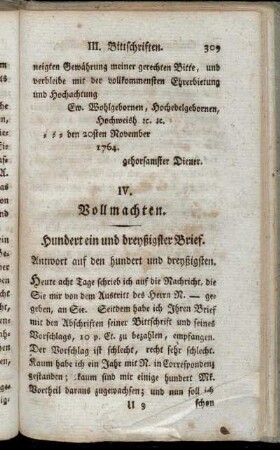 IV. Vollmachten.