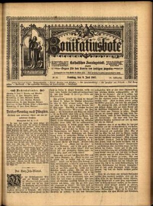 Erste Ausgabe vom Sonntag, den 09. Juni 1907.