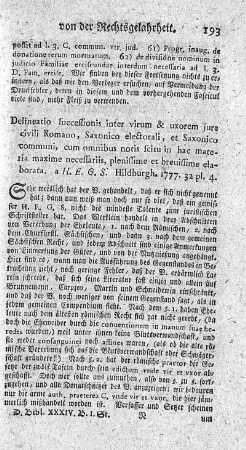 Delineatio successionis inter virum et uxorem.