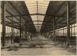 Maschinenfabrik Lindner, Berlin-Wittenau: Blick auf die Baustelle