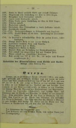 Europa [im Allgemeinen]